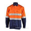 Cotton FR Hi Vis Work Safety Shirt